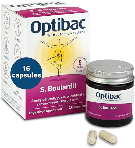 OptiBac Probiotics Saccharomyces Boulardii - 16 Cápsulas