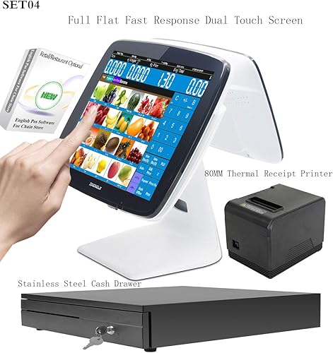 Miniatura 10 de ZHONGJI Caja registradora inteligente pantalla táctil Win10 PC sistema POS para restaurantes o tienda minorista software (sin tarifas mensuales)