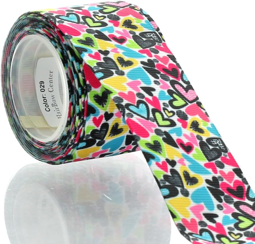 3" Valentine Much Love Grosgrain Ribbon 25yd