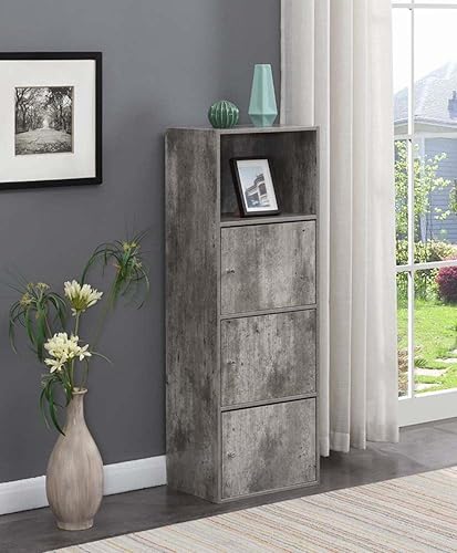 Miniatura 9 de Convenience Concepts Xtra Storage - Armario de 3 puertas con estante, 16.5 pulgadas de largo x 12 pulgadas de ancho x 46.75 pulgadas de alto, abedul