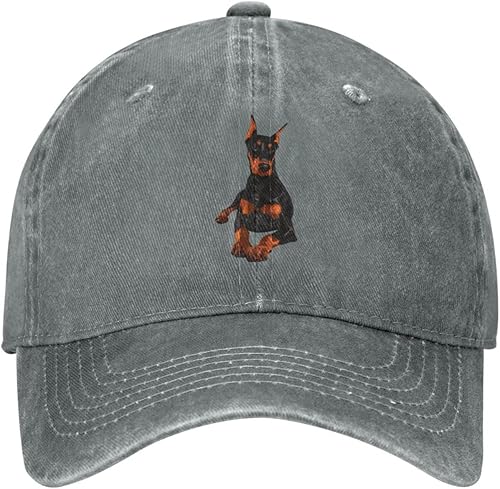Miniatura 2 de Gorras divertidas para perros, gorra de béisbol Doberman Pinscher para hombres, sombreros de moda para mujer
