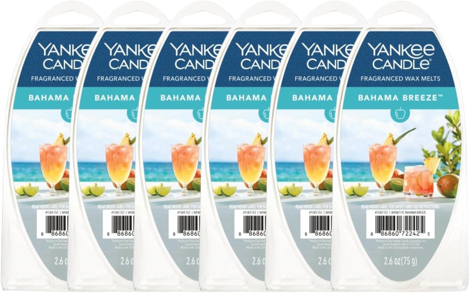 Yankee Candle Fragranced Wax Melts, 6 Wax Spheres (Cliffside Sunrise, Pack of 6)