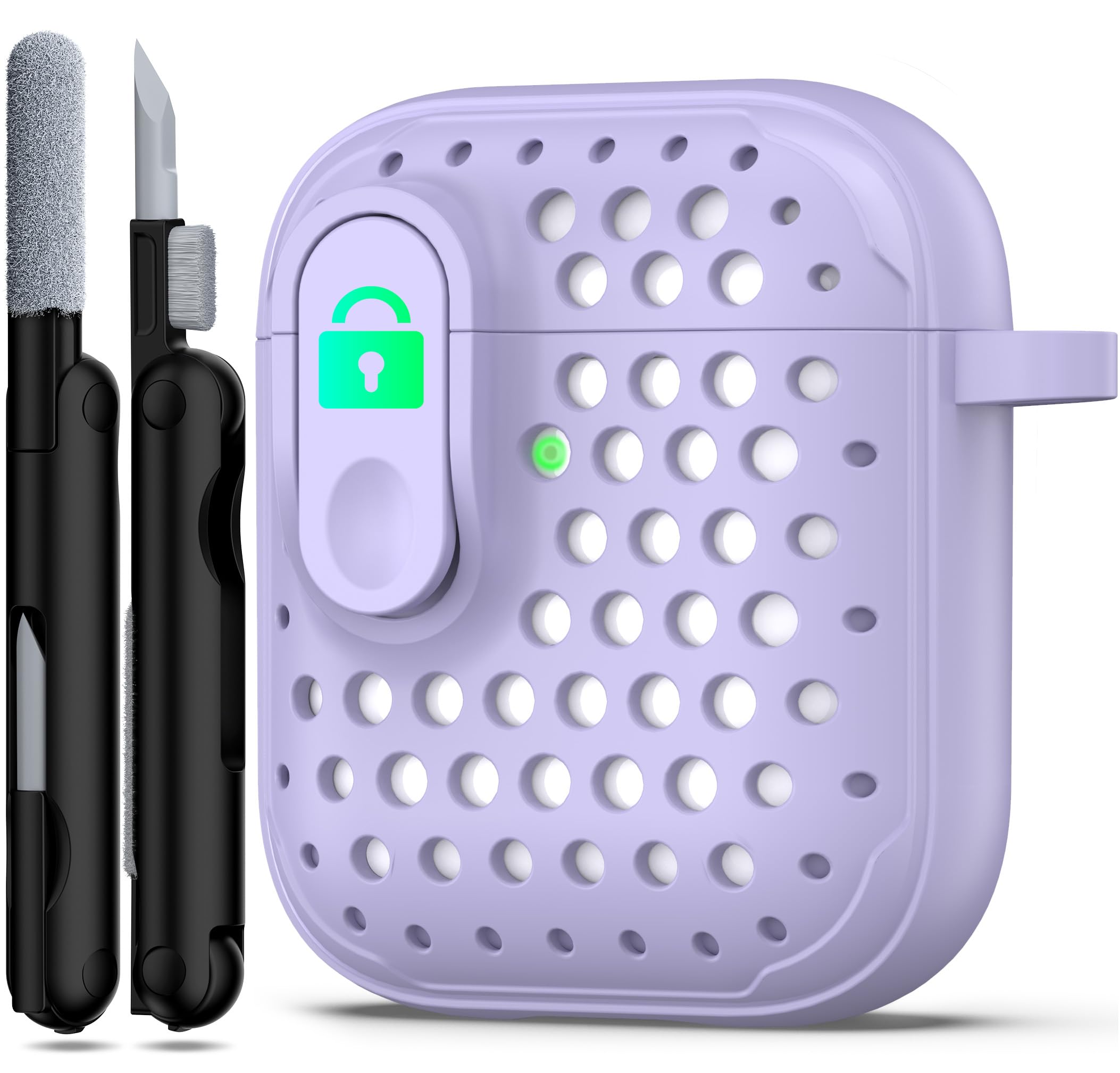 RFUNGUANGO Compatible with Airpods 2nd /1st Case,Automatic Pop-up with Safety Lock Clip, Full Body Shockproof Hard Case with Keychain Compatible with AirPods case,starry sky — view 68