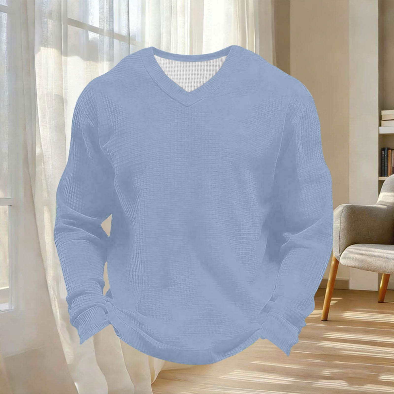 Generisch Sommer Hemd Herren Leinenhemd Herren Einfarbig Leinen Hemden Langarm mit Tasche Business Hemd Regular Fit Langarmshirt Lässig Freizeithemd Leichte Leinenshirt Atmungsaktiv Strandhemd
