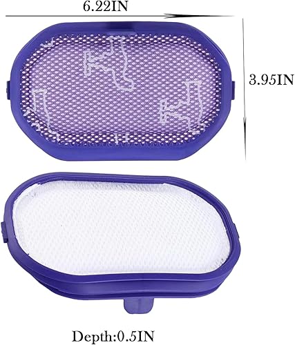 Miniatura 2 de Paquete de 2 filtros para Dyson DC30DC31DC34DC35DC44DC45 Digital Slim, DC56 lavable prefiltro de repuesto compatible con aspiradoras Dyson,