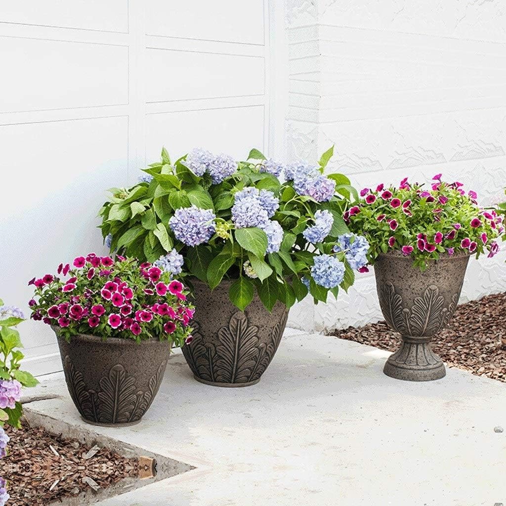 宅送 かわいい小さな植木鉢 ガーデン ホーム オーナメント フラワー ポット 植物トレイ リーフ パターン 16 インチ シンプル 屋内 屋外 大容量 ポテナー Rachelbaptista Com Br
