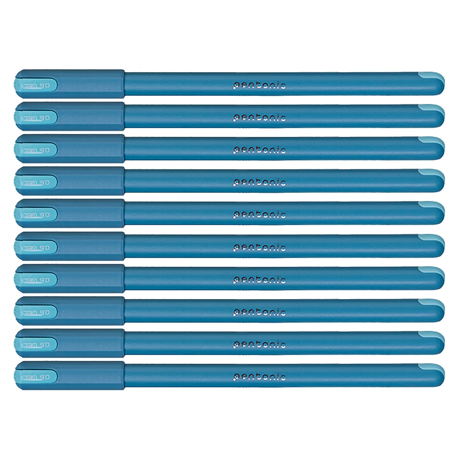 Pentonic LINC Frost Gel Pen/Ballpoint 0,6 mm/Retractable/Rollerball pens/Smooth writing/Blue/School/Office supply/For journaling, note taking/10 pieces
