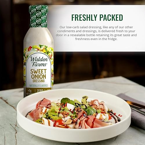 Vista 174 de Walden Farms Buffalo Ranch - Aderezo y salsa – Sin calorías, sin gluten, bajo en carbohidratos, apto para dieta cetogénica, sin azúcar, sin grasa