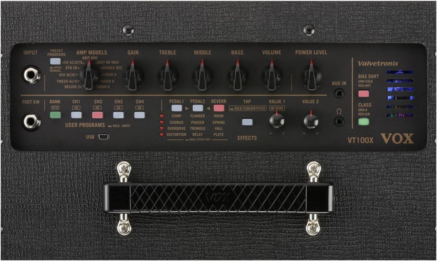 VOX VT100X Digital Modeling Guitar Amplifier w/American Stage 20' Instrument Ca
