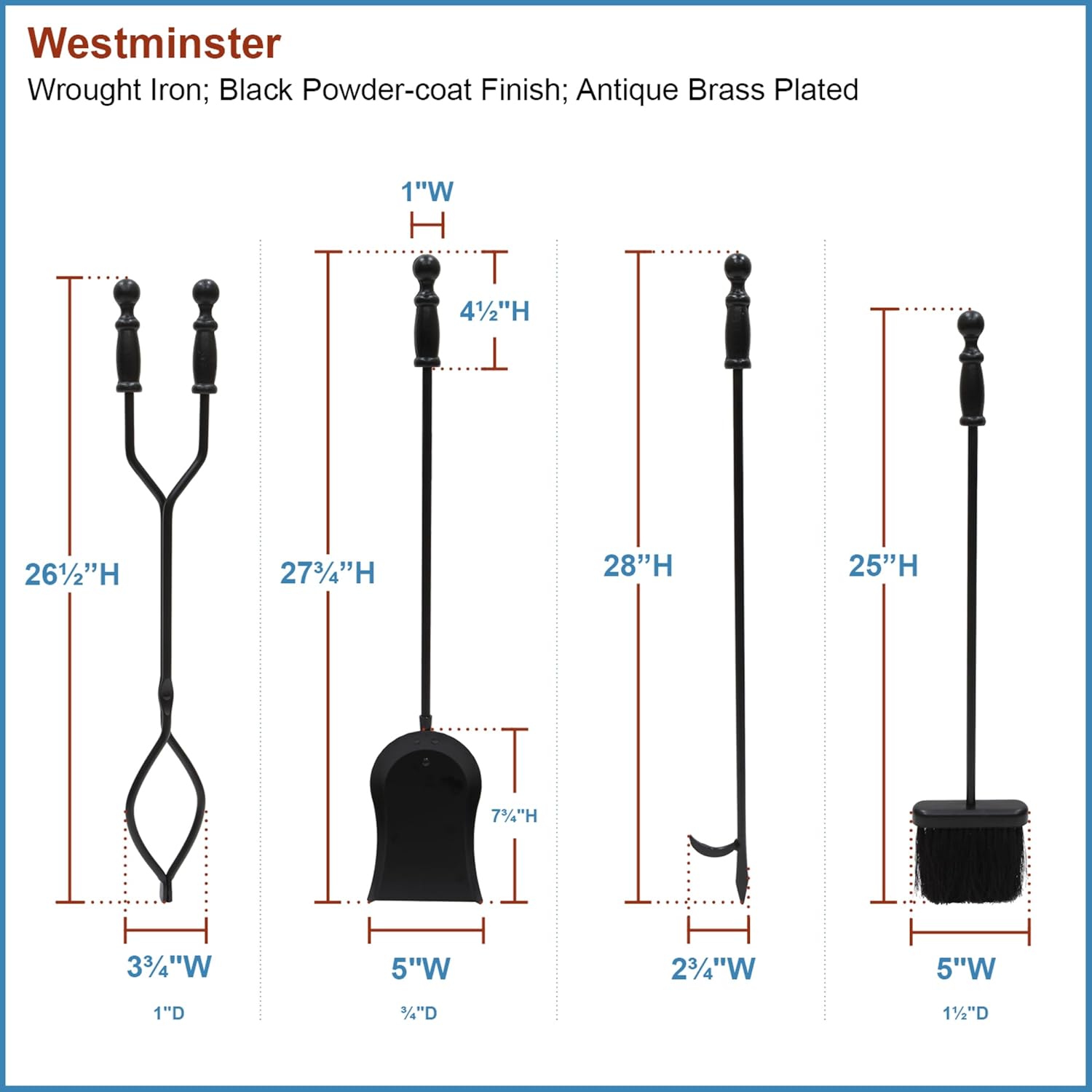 Minuteman International Black, Westminster Tool Set