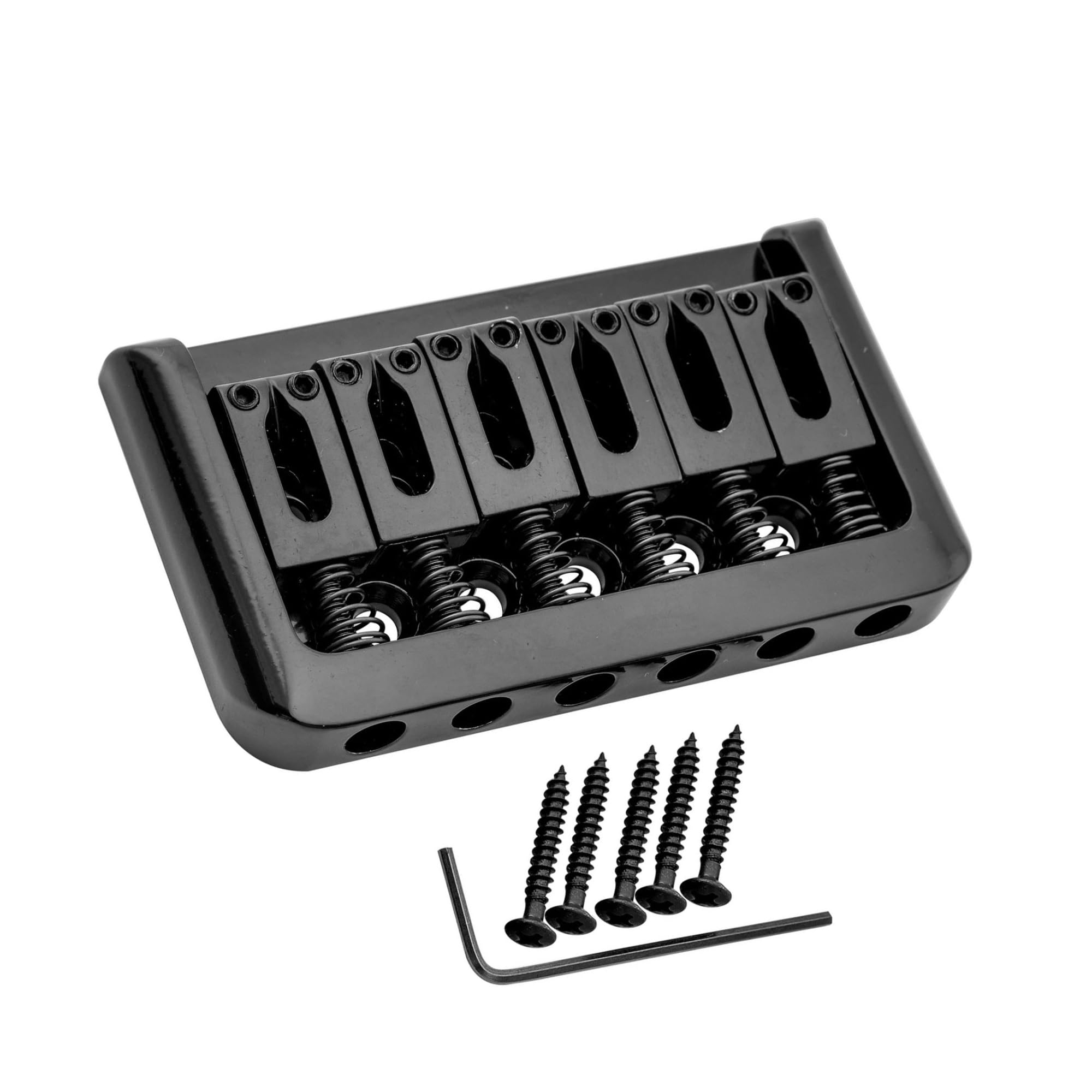 Gitara 6 Strunowa 52.5 Mm Z Obręczą I Bez Mostka Tremolo Z Twardym Ogonem Mostek Gitarowy(Bk)