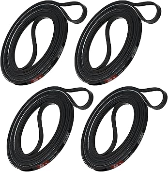 4 Packs WE12M29 Dryer Belt Compatible with GE Dryer | Replaces WE12M22, 137292700, WE03X29897, Fix Noise & Inefficient dryers