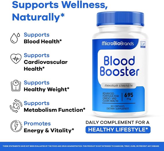 Microbio Capsules - Official Micro Bio Advanced Supplement Pills Blood Balance Health Support Formula, All Natural Microbio for Overall Health & Wellness Reviews, 60 Capsules for 1 Month