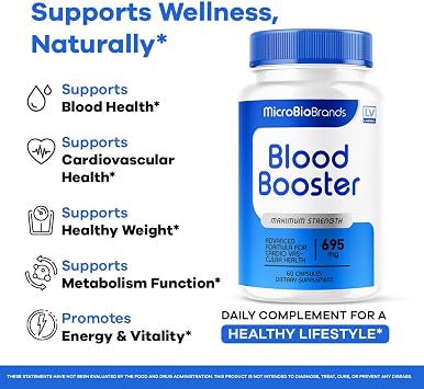 Microbio Capsules - Official Micro Bio Advanced Supplement Pills Blood Balance Health Support Formula, All Natural Microbio for Overall Health & Wellness Reviews, 60 Capsules for 1 Month