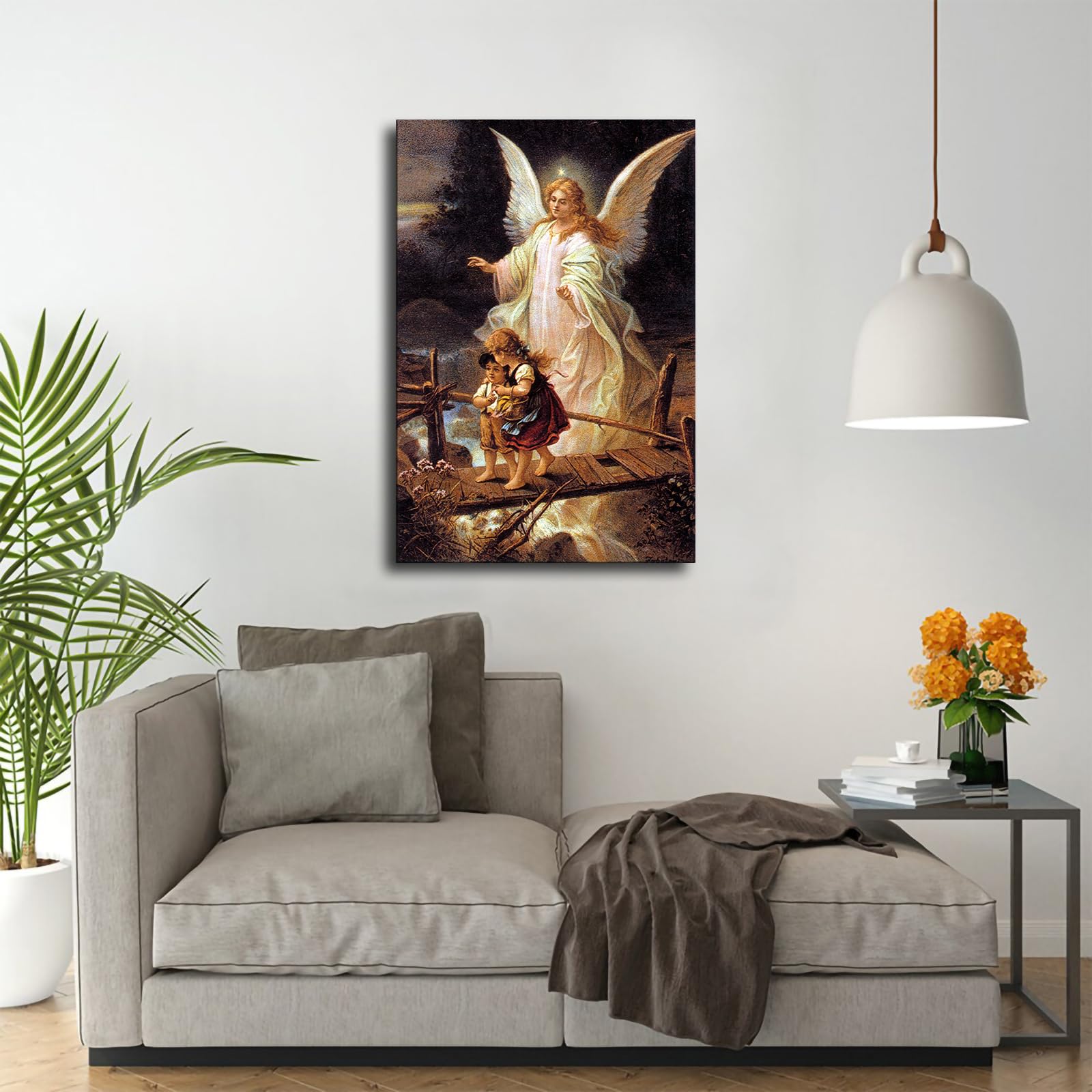 Amazon.com: Guardian Angel and Children Crossing The Bridge Poster