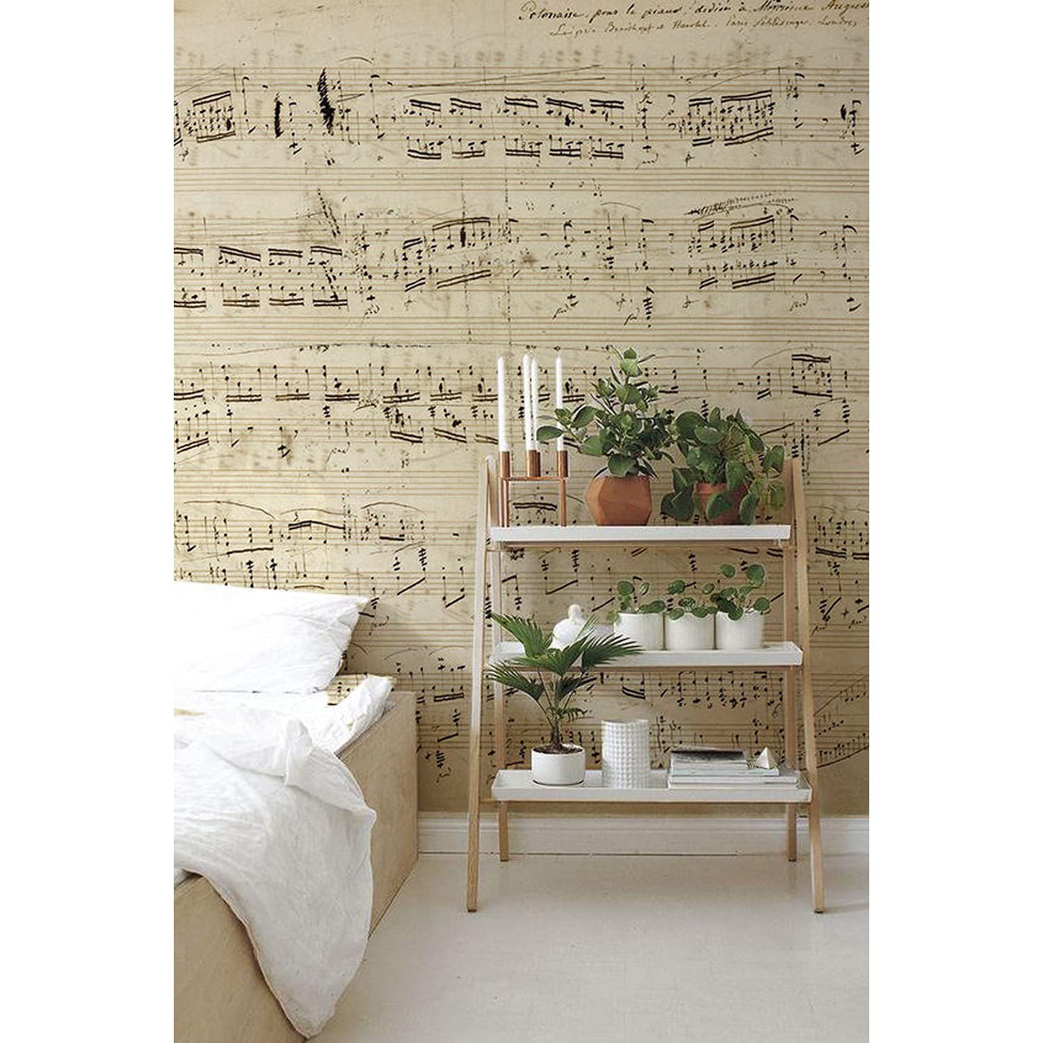 Papier peint vintage 208x146cm mural décoration meuble salon chambre cuisine motif Chopin