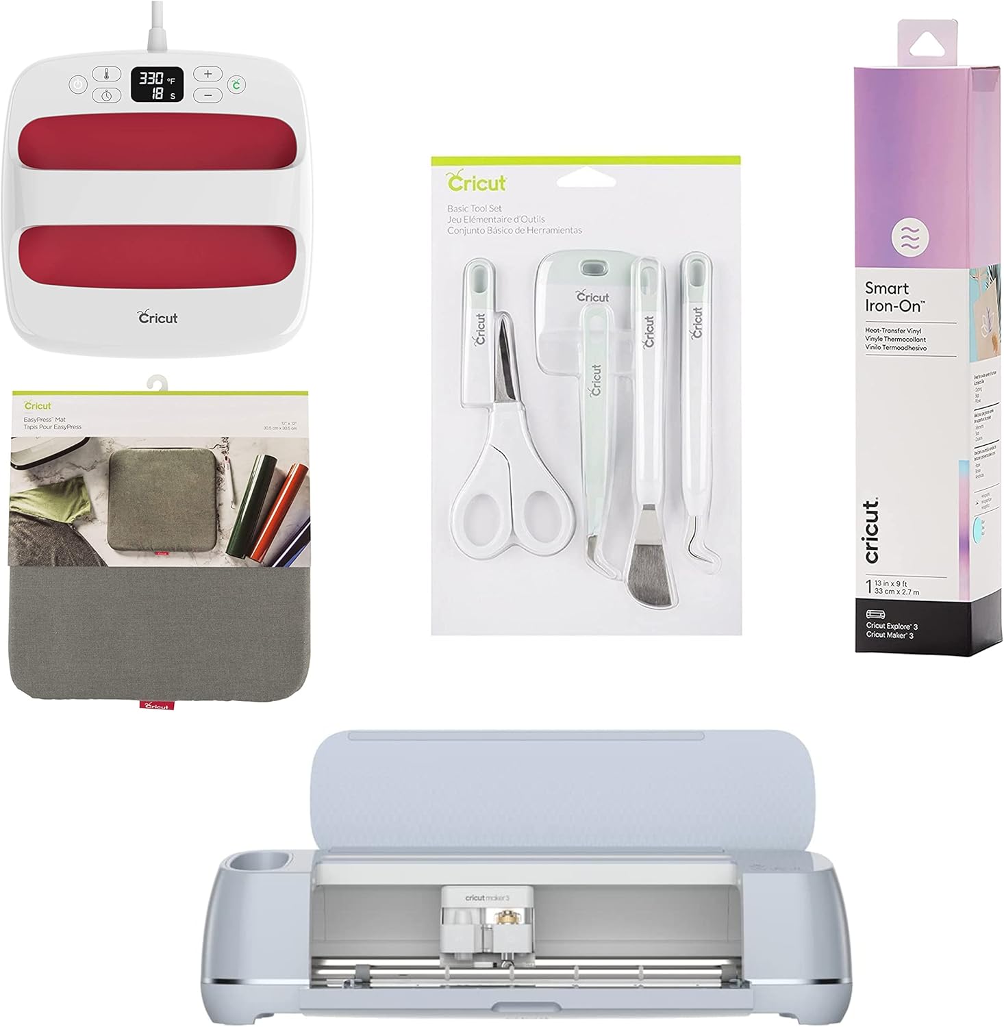 Cricut Maker 3 Smart IronOn Starter Bundle, Includes Maker