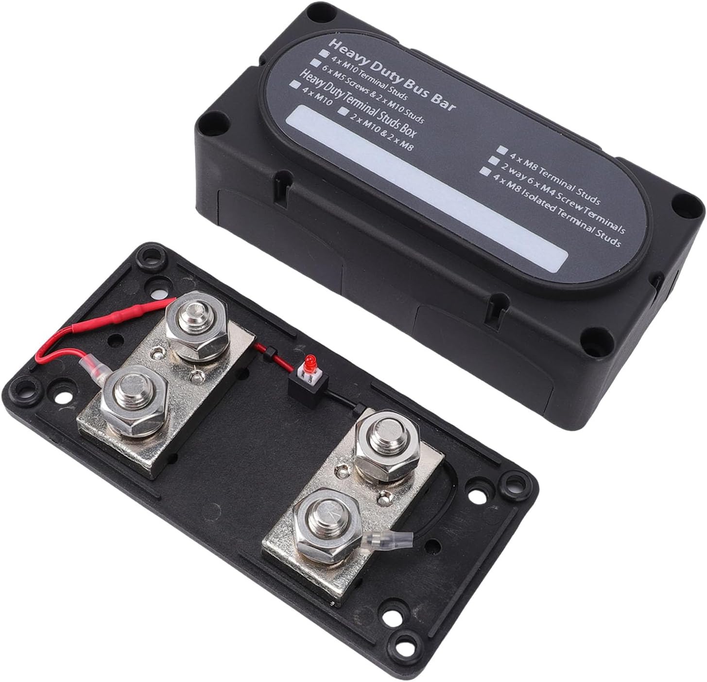 GOTOTOP 750A ANL Holder with M10 Terminal Studs Heavy Duty Distribution Block for Automotive and Marine Applications