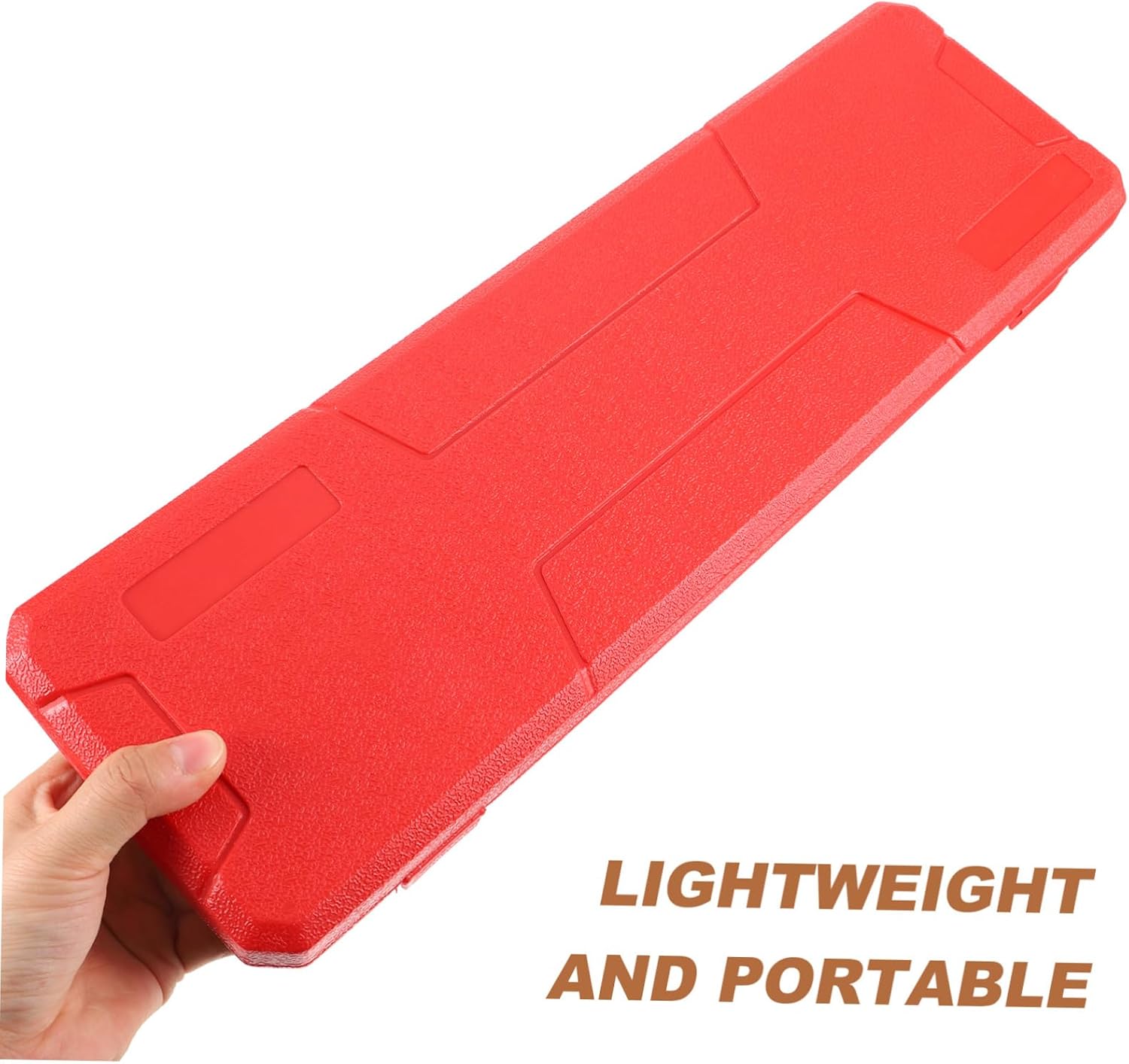 Red Blown Molded Plastic Caliper Storage Box Digital Caliper Case Protective Design