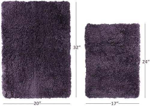 Hermosas alfombras de baño ultra suaves y bonitas, 3 piezas, tamaños de 17 x 24 / 20 x 32 / 20 x 24 | Para todas las estaciones, tacto suave, súper