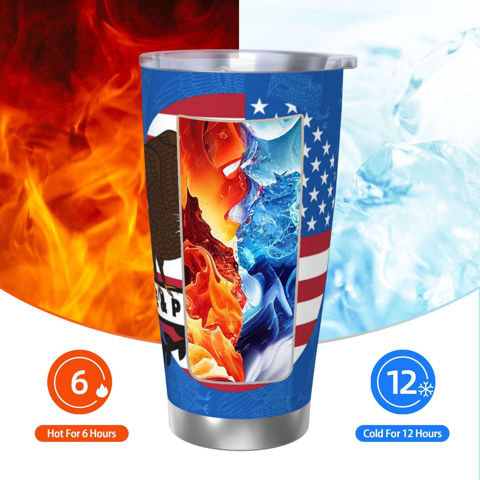 Taza de Viaje para café de 550 ml, Acero Inoxidable, Taza de Viaje para café con Aislamiento al vacío y Tapa, Taza irrompible para Oficina, Bar y Restaurante,1 pcs,20 oz