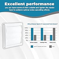 Vista 2 de Cubierta de ventilación de secadora de 4 pulgadas para exterior, evita ratas y pájaros, cubierta de ventilación al aire libre para casa, tapa