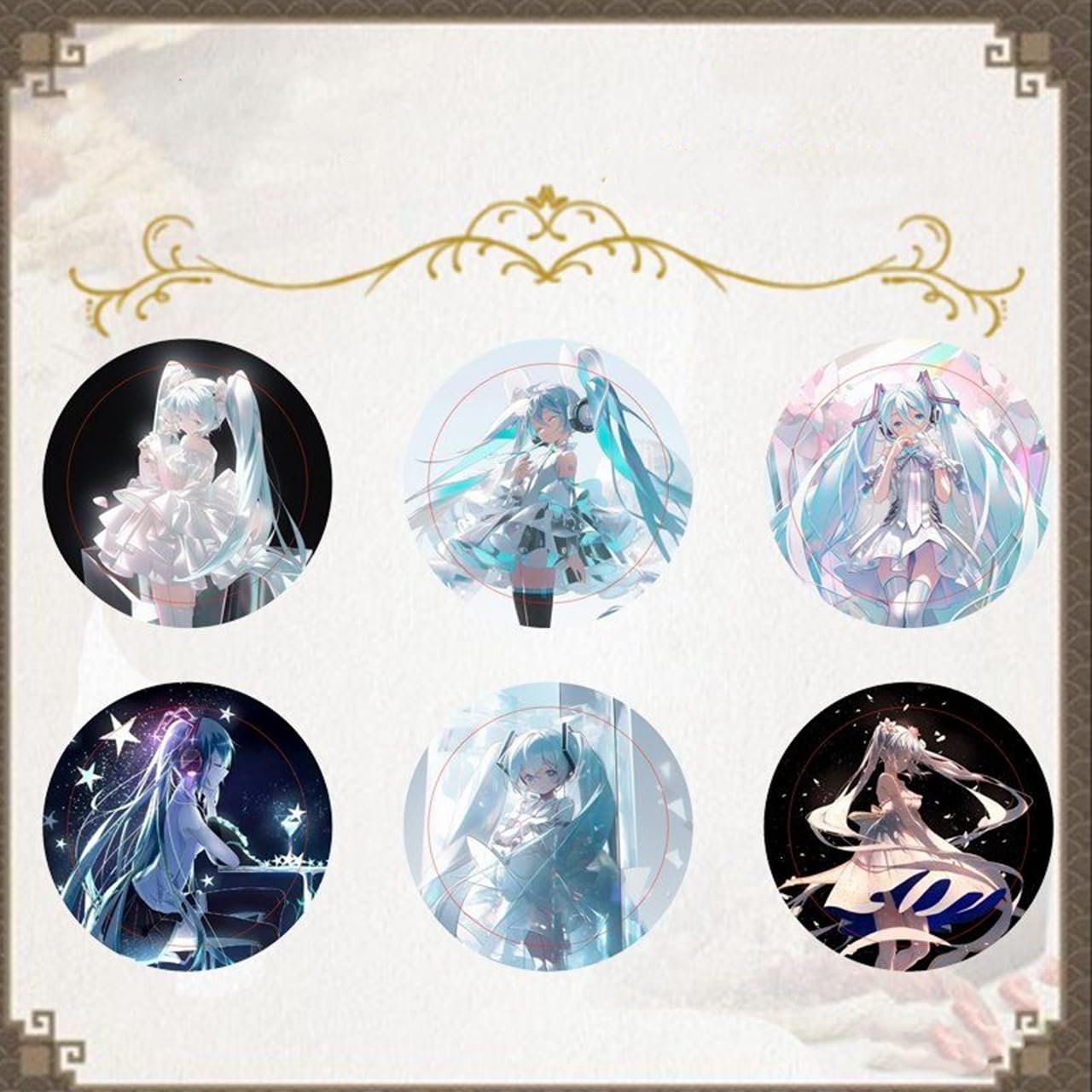 Amazon | mattui缶バッジ 初音ミク バッジ 6個セット高級 バッジ  