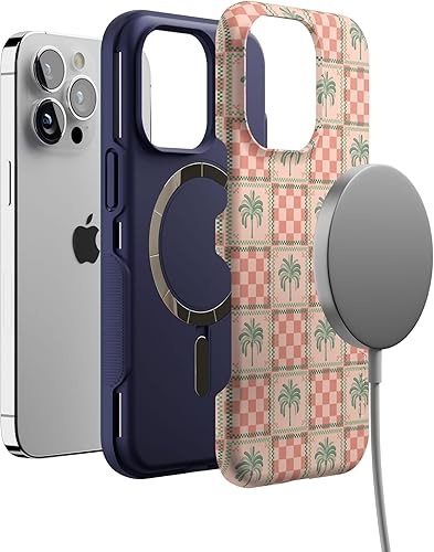 Vista 912 de Casely iPhone 13 Pro Case Compatible with MagSafe Blue Marble Case