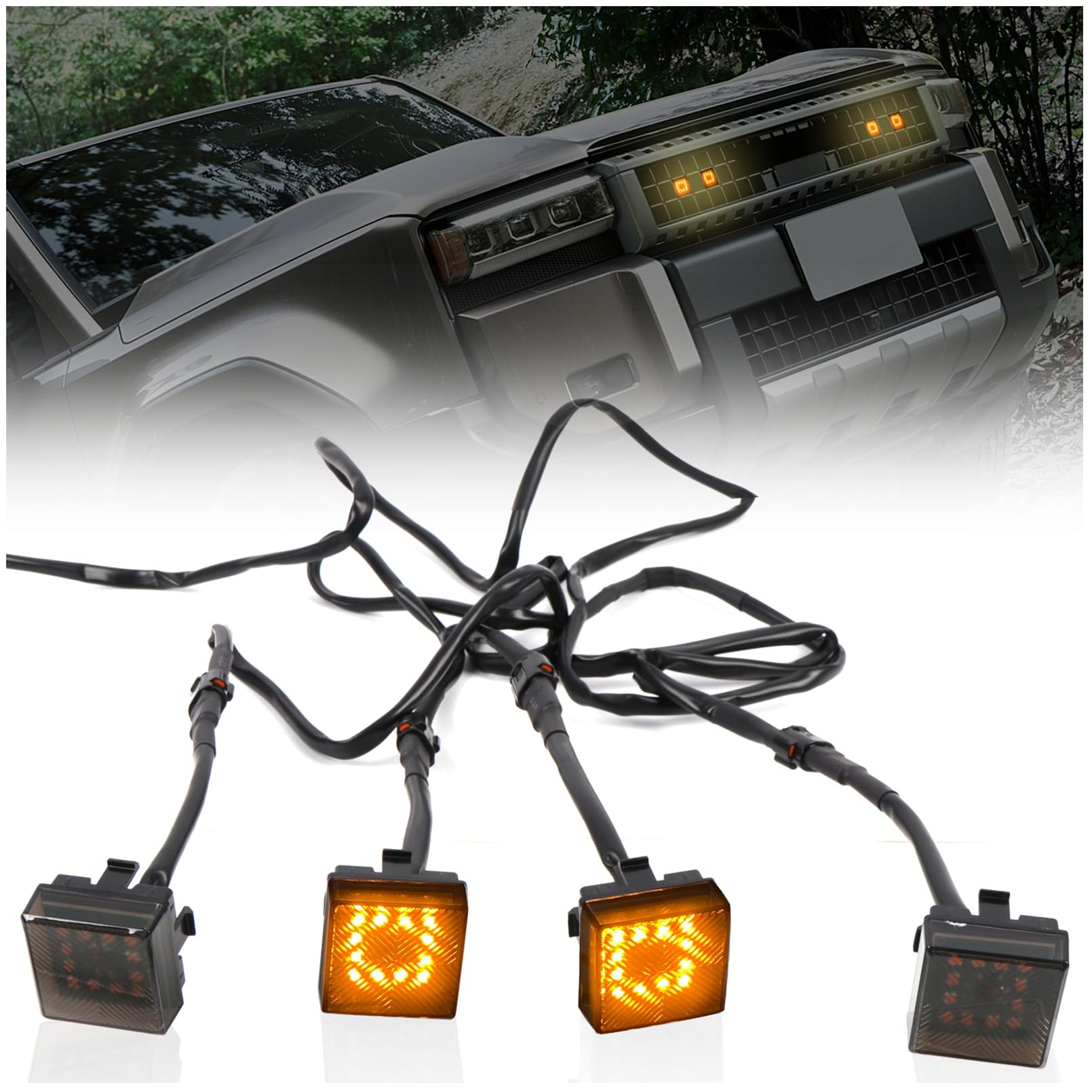 Amazon.com: ITrims Front Grille Marker Lights for Toyota Land