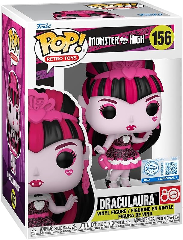 POP! Vinyl: Monster High - Draculaura Sweet 16 - Amazon Exclusive | Official Ad Icons Merch - Collectable Vinyl Figurine for Shelf Display - Birthday Gift Idea for Fans and Collectors