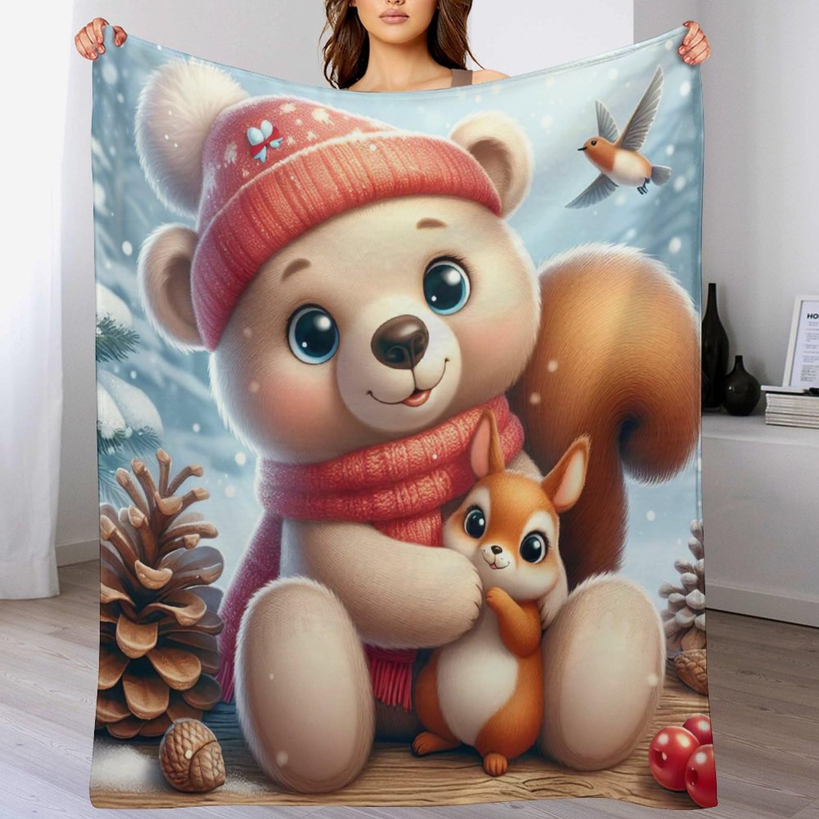 Couverture polaire en peluche ultra luxueuse pour cocooning