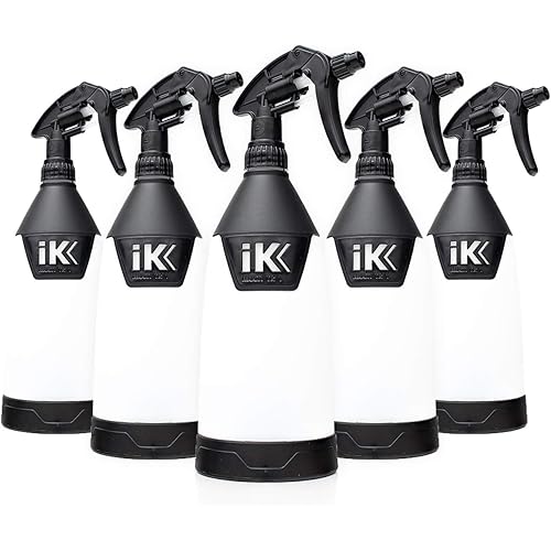The Rag Company iK Goizper - Multi TR 1 Trigger Sprayer - Acid and Chemical Resistant, Commercial Grade, Adjustable Nozzle, Perfect for Automotive Detailing and Cleaning (5-Pack)