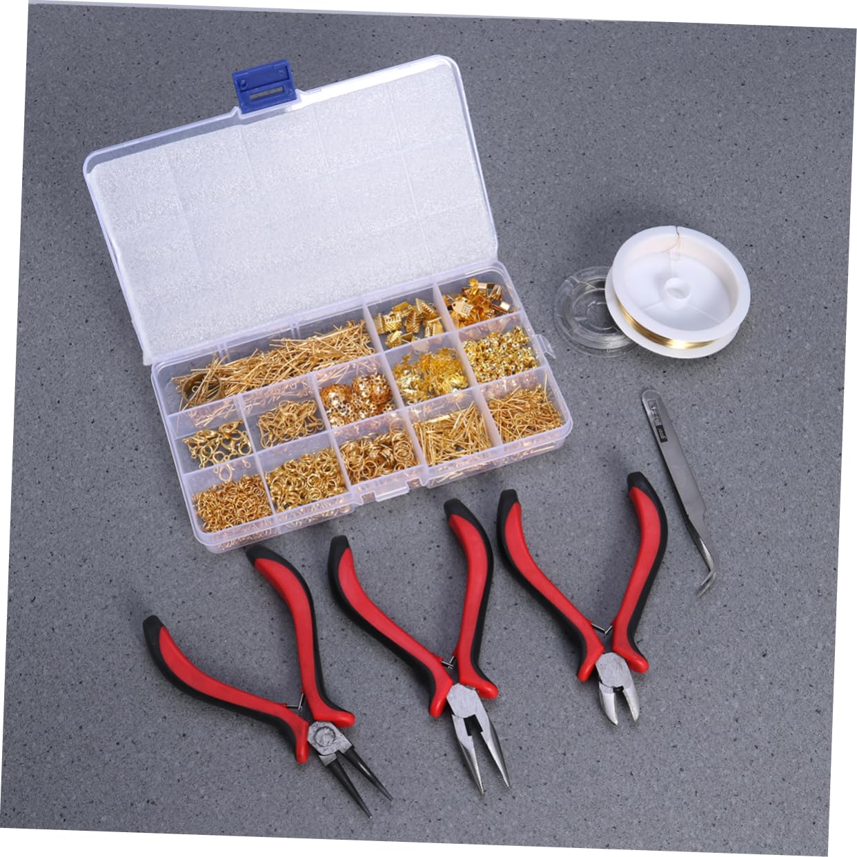 HOMSFOU Kit per Creare Gioielli in Metallo Pinze e Accessori
