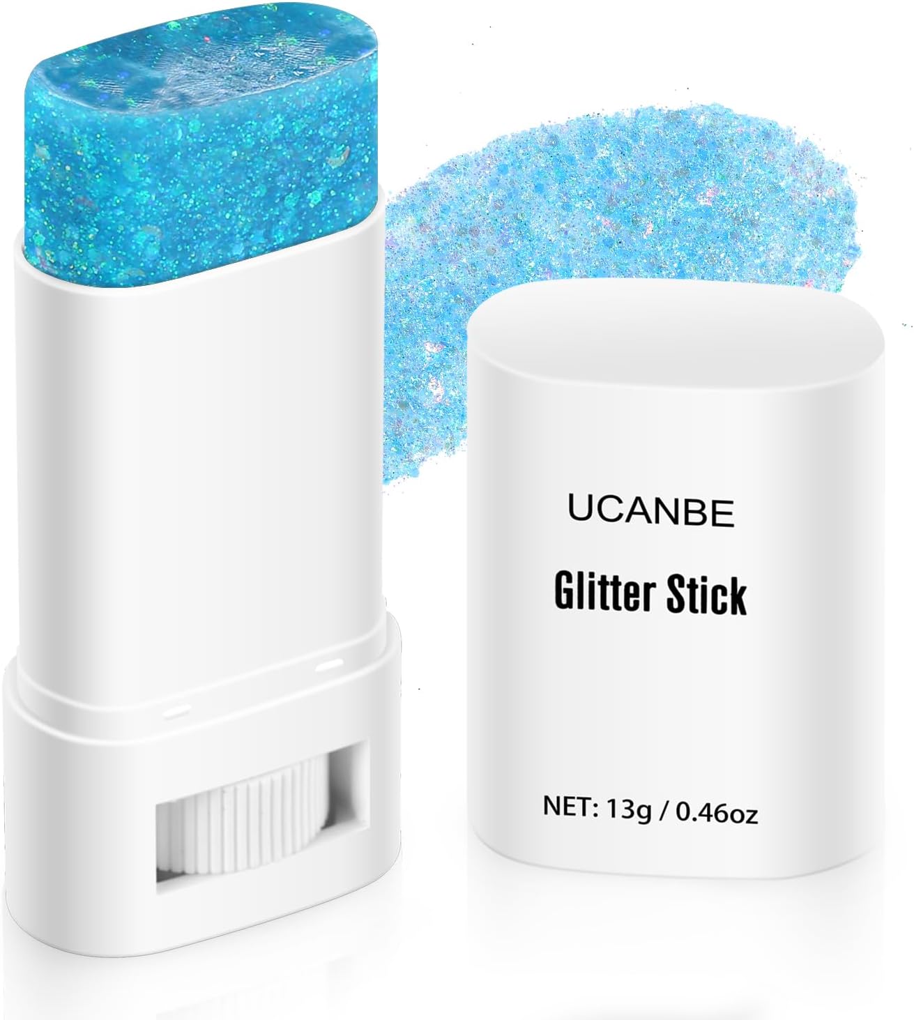 UCANBE Blue Body Glitter, Face Glitter Stick for Singer