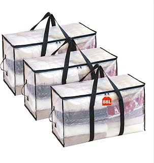 3 Pack Large Clothes Storage Bag
