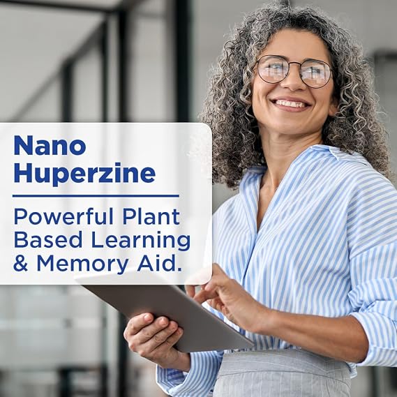 Nano HUPERZINE A | الجسيمات السائلة النانوية | الامتصاص الفوري | الانتباه ، التركيز ، الذاكرة ، الوضوح العقلي | غير GMO GMP معتمد | 30 حصص / 6000mcg لكل زجاجة