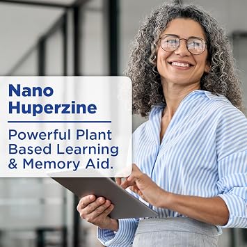 Nano HUPERZINE A | الجسيمات السائلة النانوية | الامتصاص الفوري | الانتباه ، التركيز ، الذاكرة ، الوضوح العقلي | غير GMO GMP معتمد | 30 حصص / 6000mcg لكل زجاجة