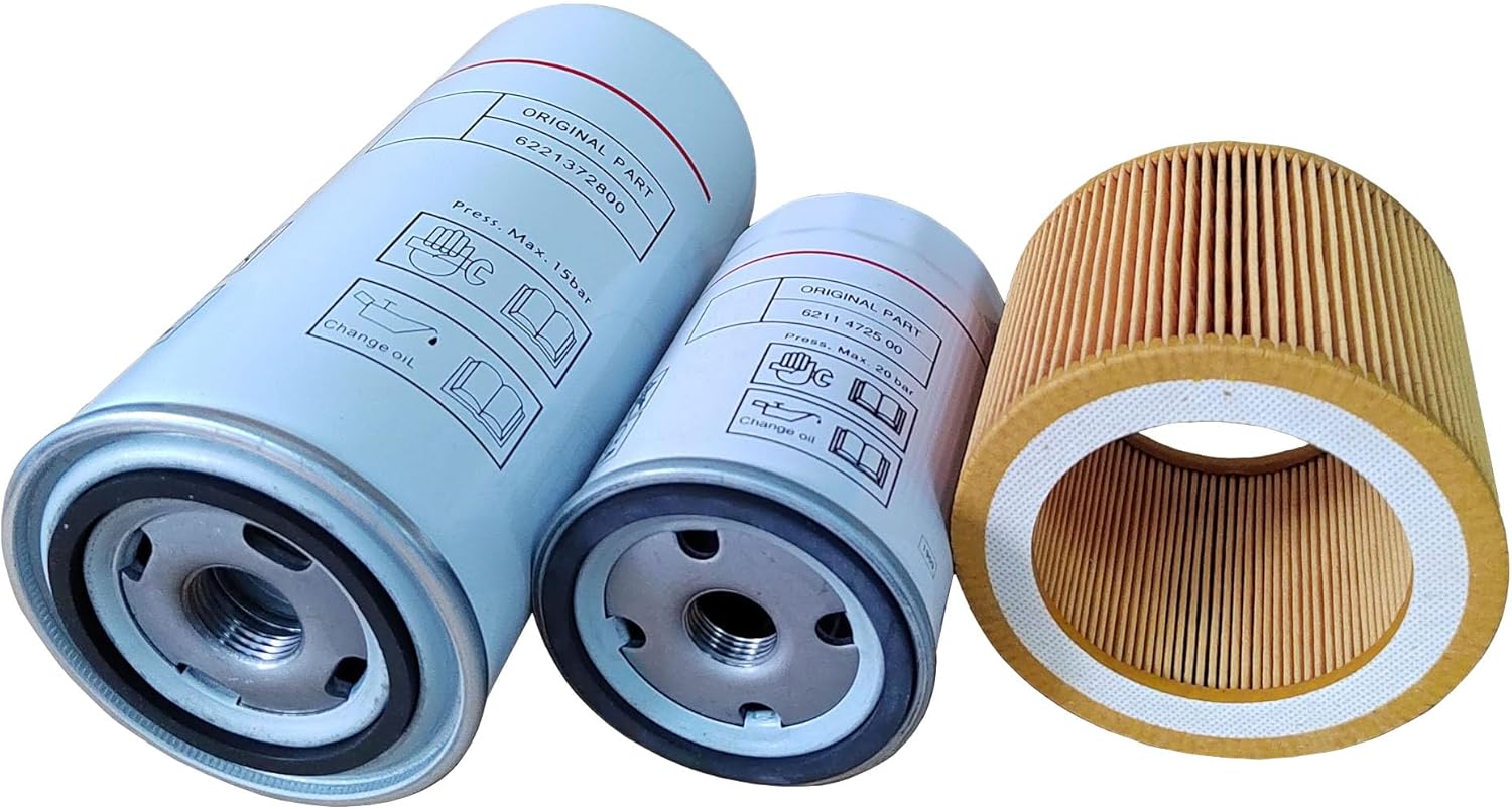 6221372800 Oil Separator 6211473900 Air Filter 6211472500 Oil Filter HZSITEGE Replacement kit Compatible with air Compressor