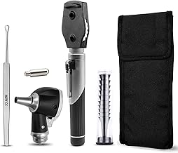 Mini fiber optic otoscope with additional replaceable LED light Perfect color reproduction Homologation