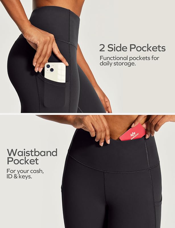 Capri Leggings with Pockets for Women High Waisted Yoga Pants Women Capris image 5