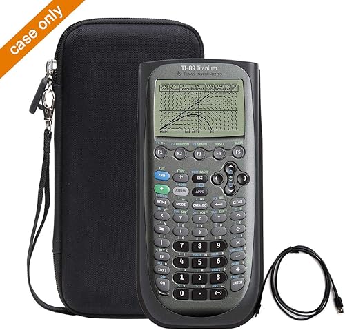Miniatura 3 de Aproca Bolsa de viaje rígida para calculadora gráfica de titanio TI-89 de Texas Instruments