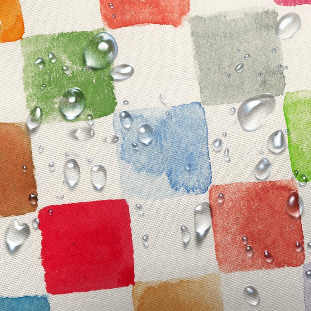 Funny Retro Checkered Shower Curtain, Cute Colorful Aesthetic Shower Curtain Set for Bathroom, Vintage Preppy Cool Funky Fabric Shower Curtain Restroom Bathtub Decor Accessories with Hooks 72X 84 inch
