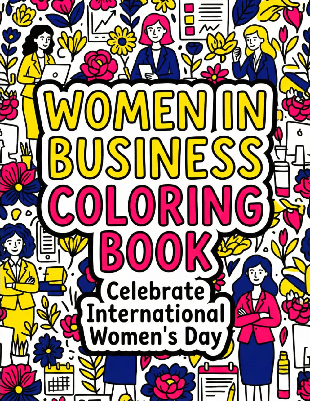 Women In Business Coloring Book: Celebrate Women's Day with 50+ Empowering Coloring pages For Womens (Women’s Day Coloring Book Series)