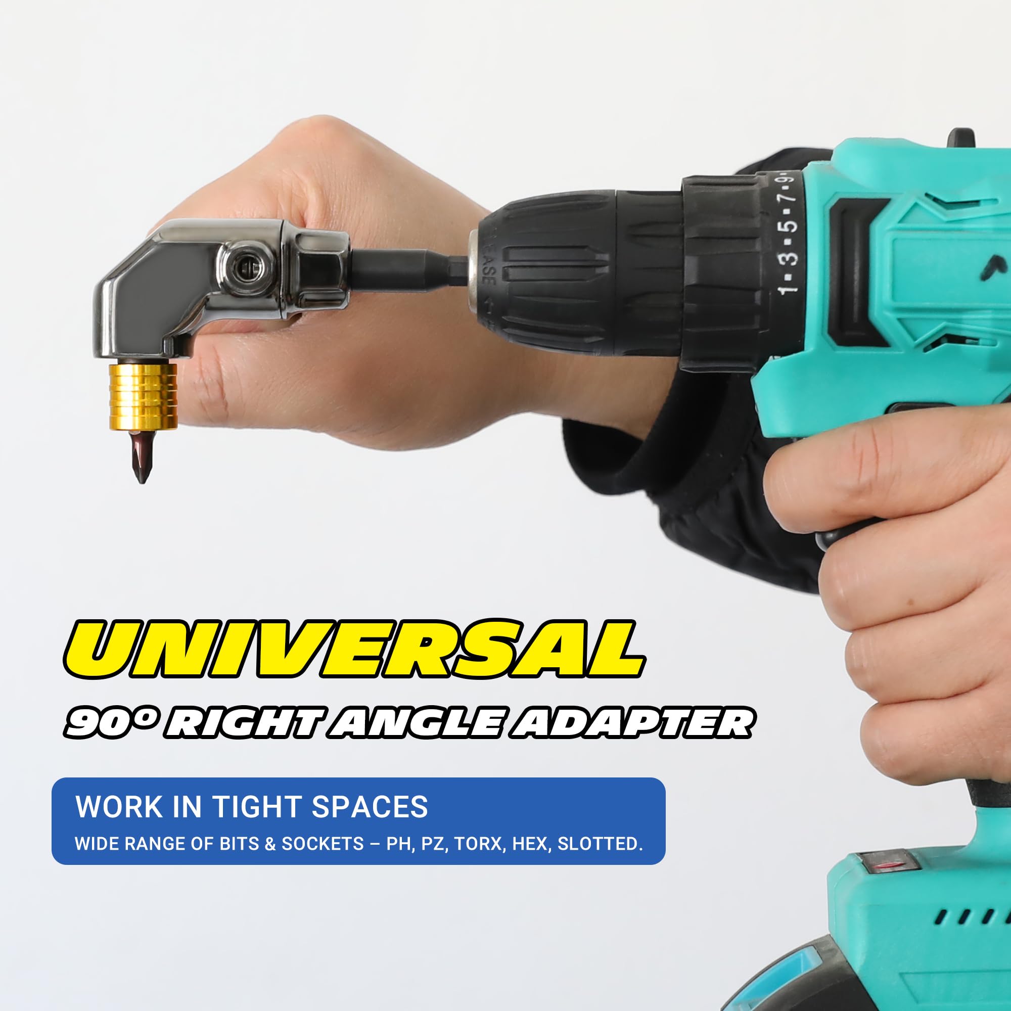 4Pcs Right Angle Drill Adapter Set — Amazon image 4