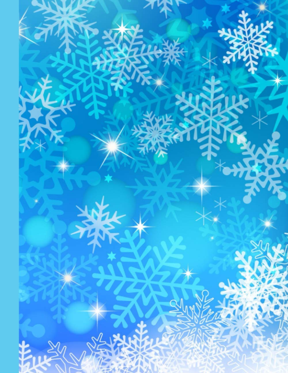 Snowflake Notebook: 120 page College Ruled Notebook with Snow Flake Designs Throughout