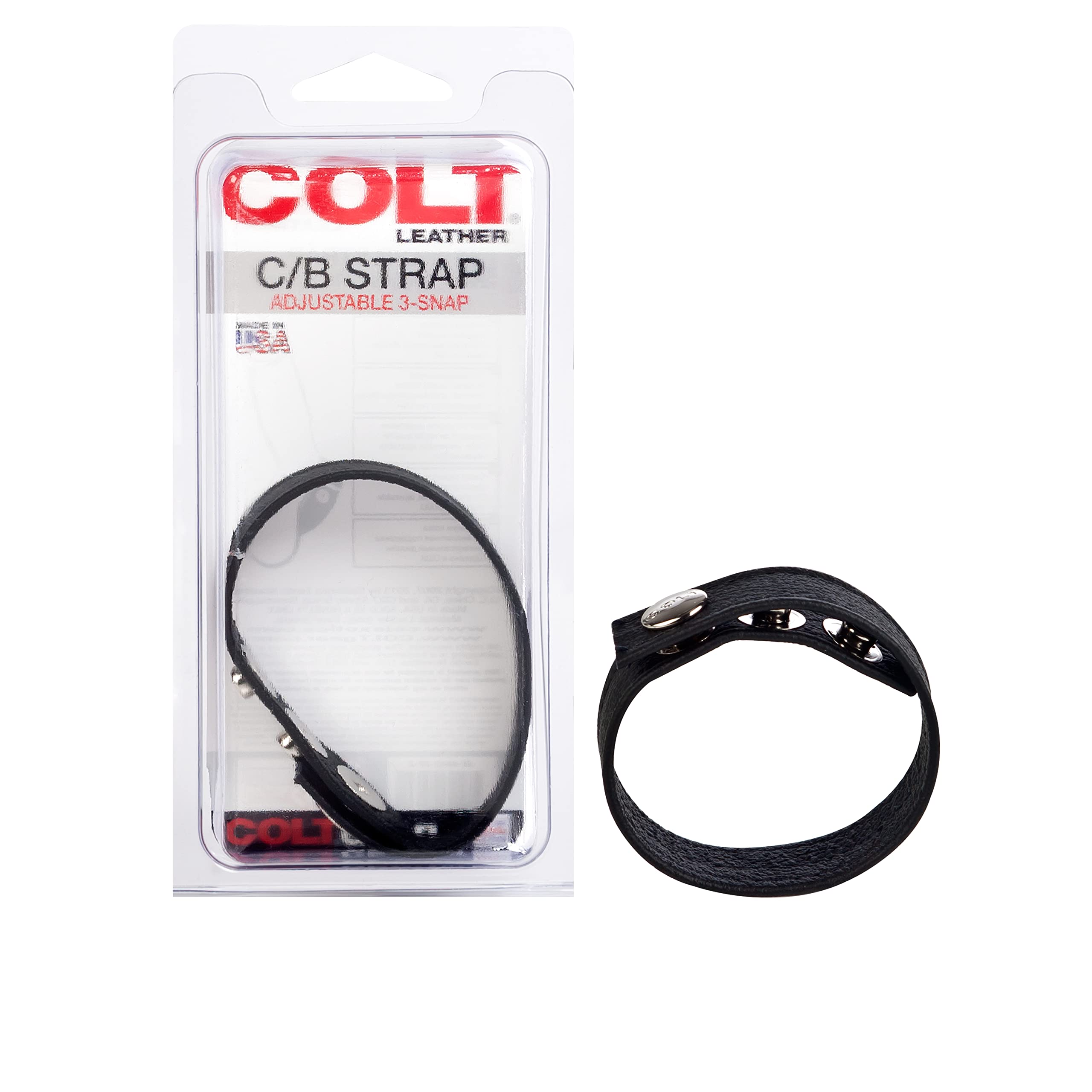 CALEXOTICS - COLT Leather C/B Strap 3-snap