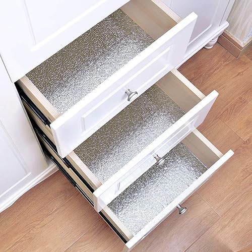 Miniatura 31 de Papel tapiz dorado para despegar y pegar, textura de papel adhesivo dorado autoadhesivo para pared, papel de contacto extraíble, papel de aluminio a