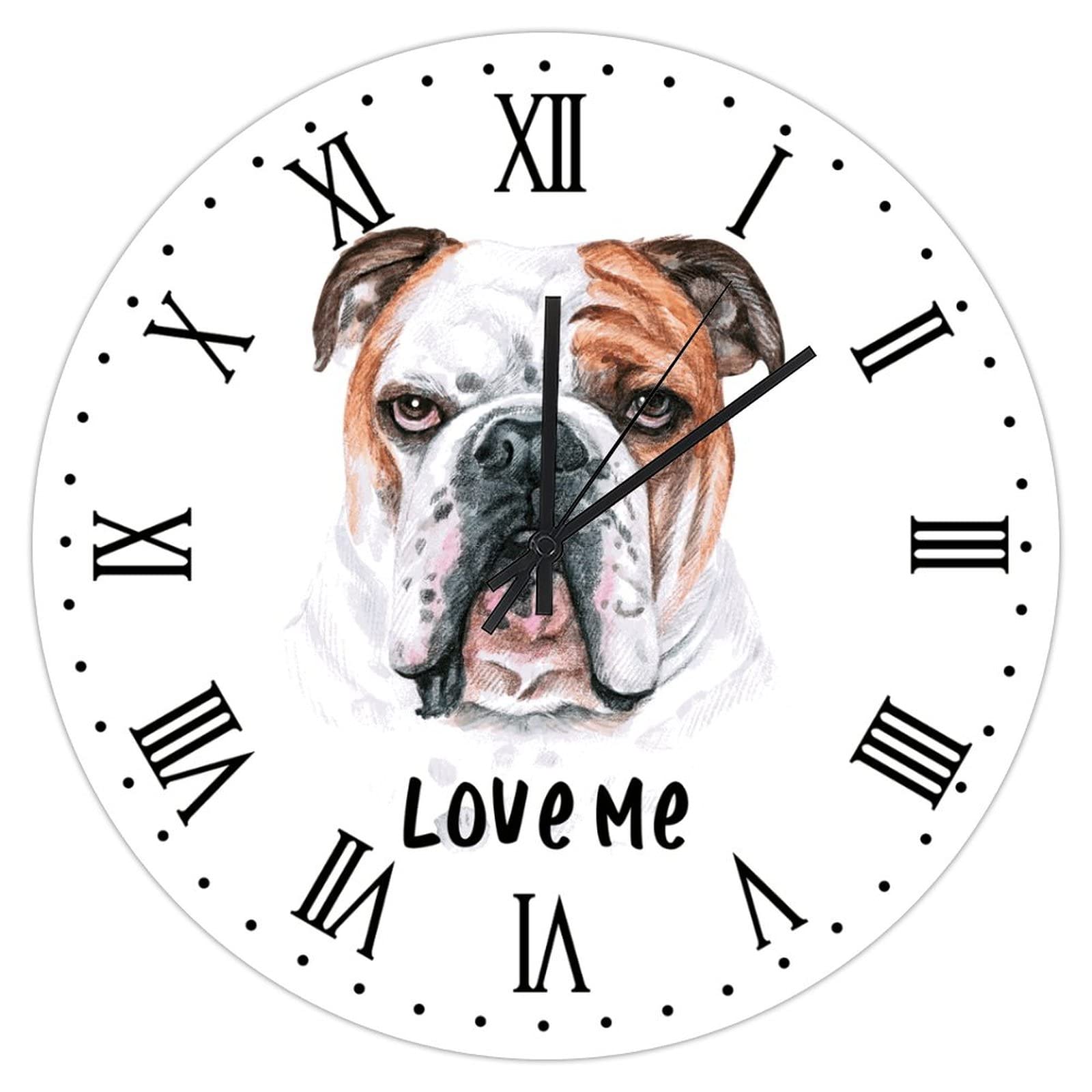 Horloge bouledogue décorative pour célébrer votre passion