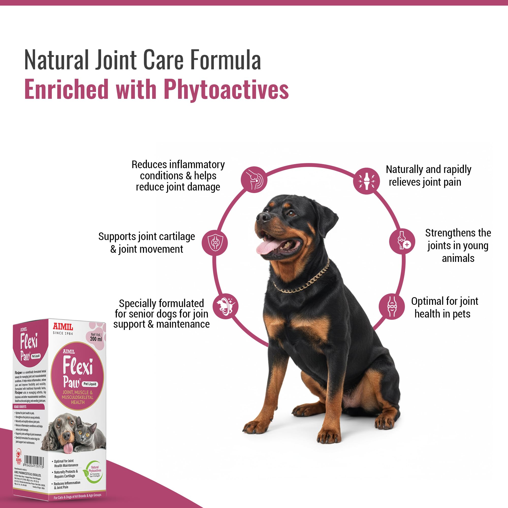AIMIL Flexipaw Pet Liquid | Herbal Joint & Hip Support for Dogs and Cats — Amazon image 5