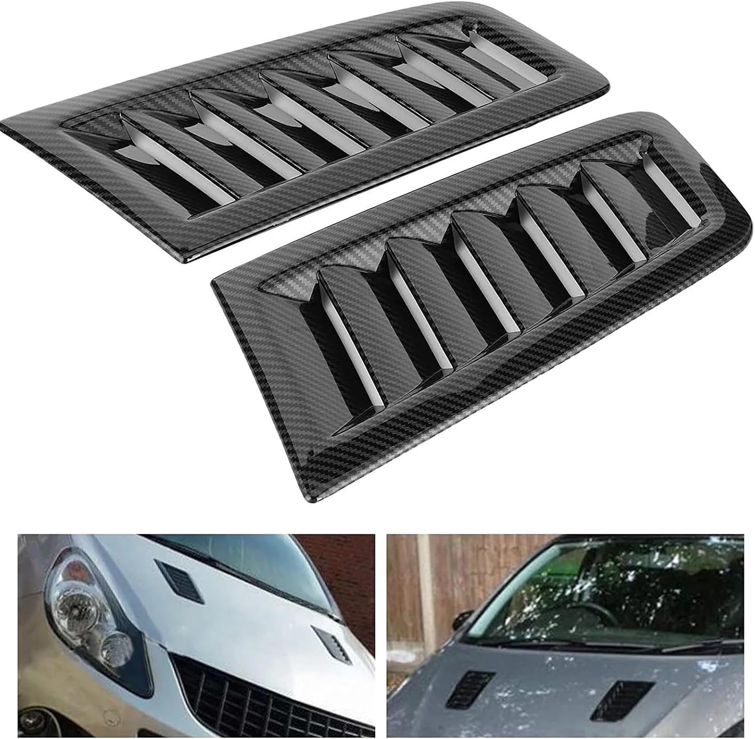 Compatible With Ford For Focus RS MK2 カーアクセサリーボンネットエアベントエンジンフード再取り